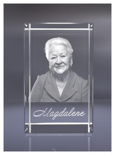 2D / 3D Glasfoto Quader