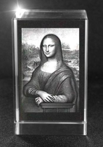 3D Glasquader Motiv: Leonardo Da Vinci - Mona Lisa