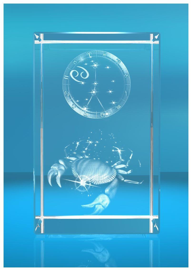 3D Glasquader I Sternzeichen PRO I Motiv: Krebs