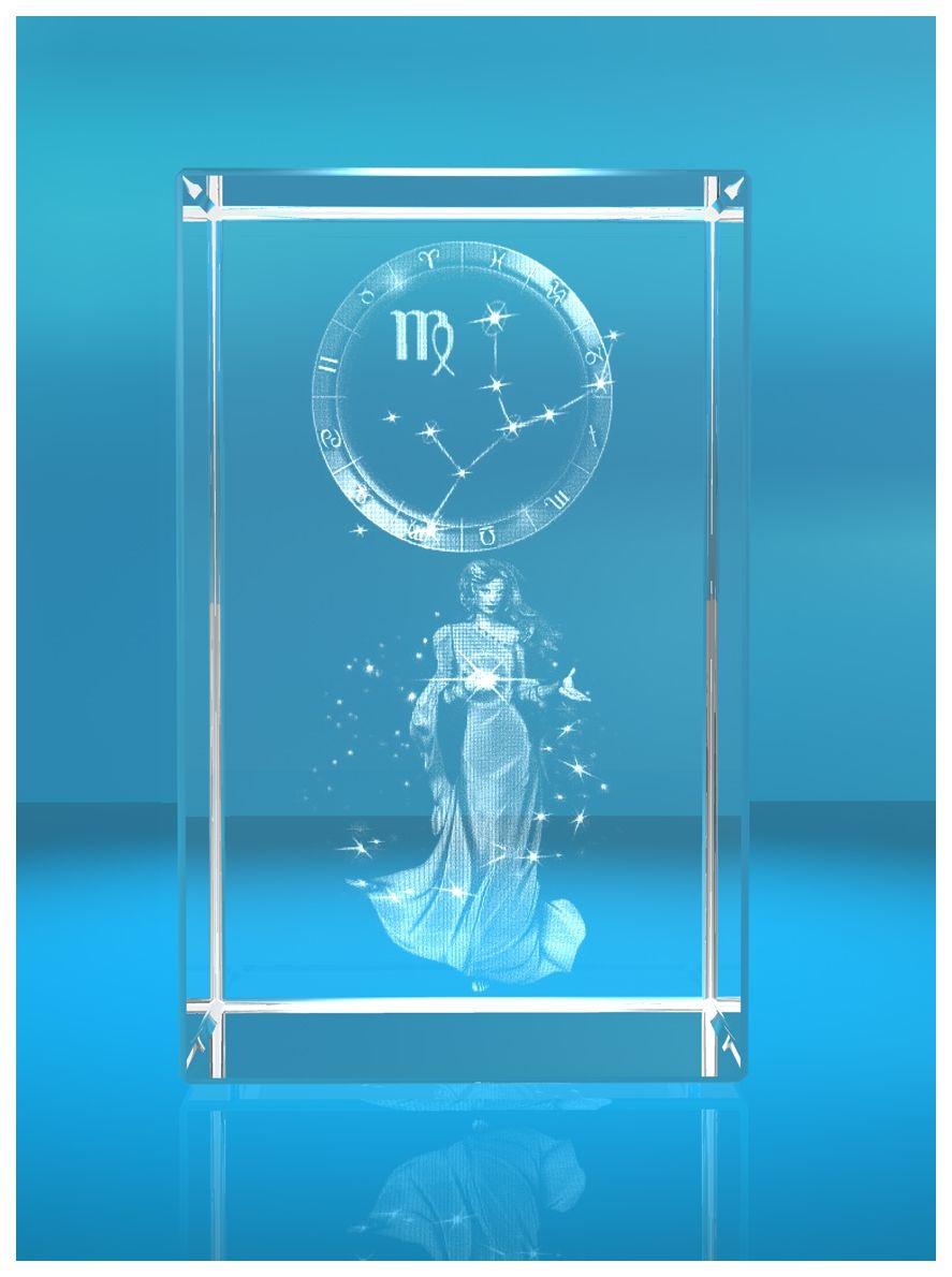 3D Glasquader I Sternzeichen PRO I Motiv: Jungfrau