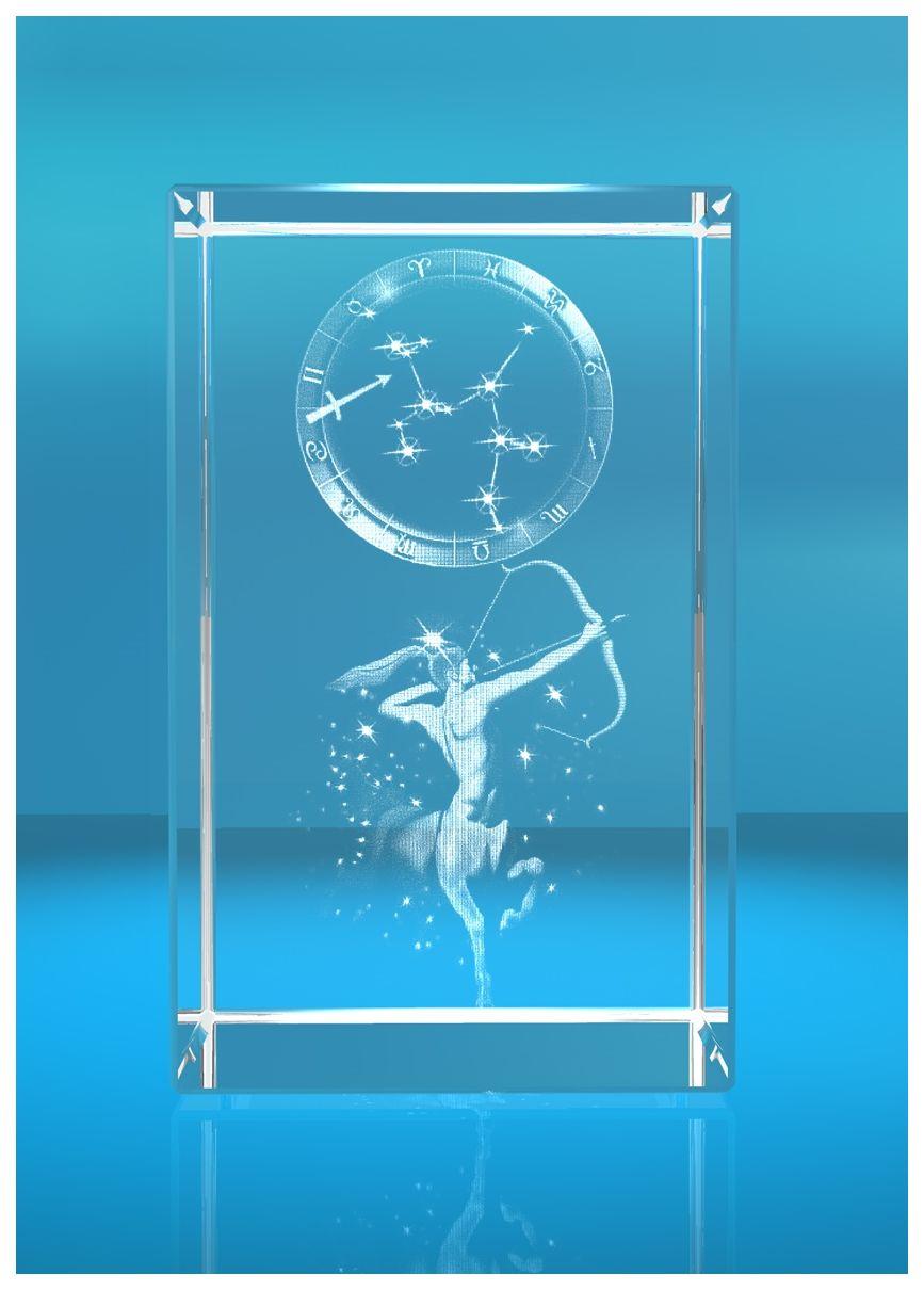 3D Glasquader I Sternzeichen PRO I Motiv: Schütze