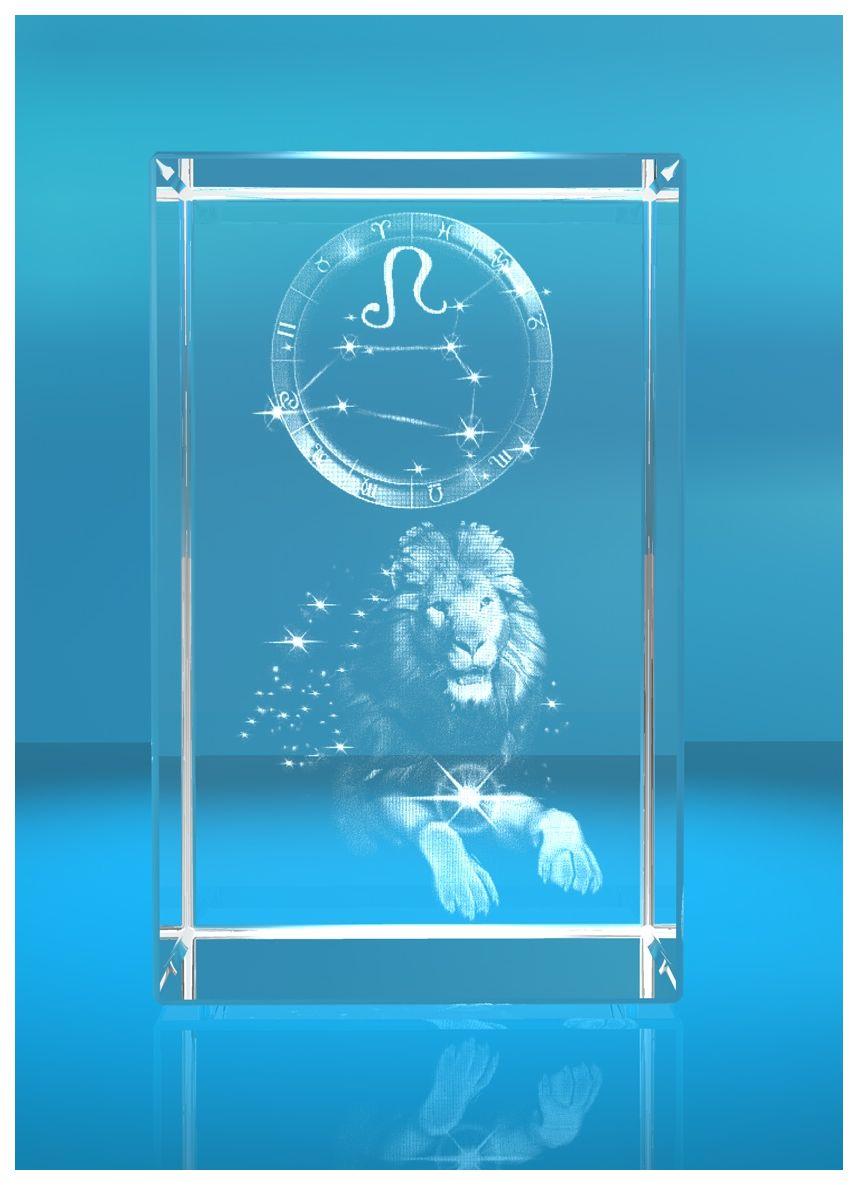 3D Glasquader I Sternzeichen PRO I Motiv: Loewe