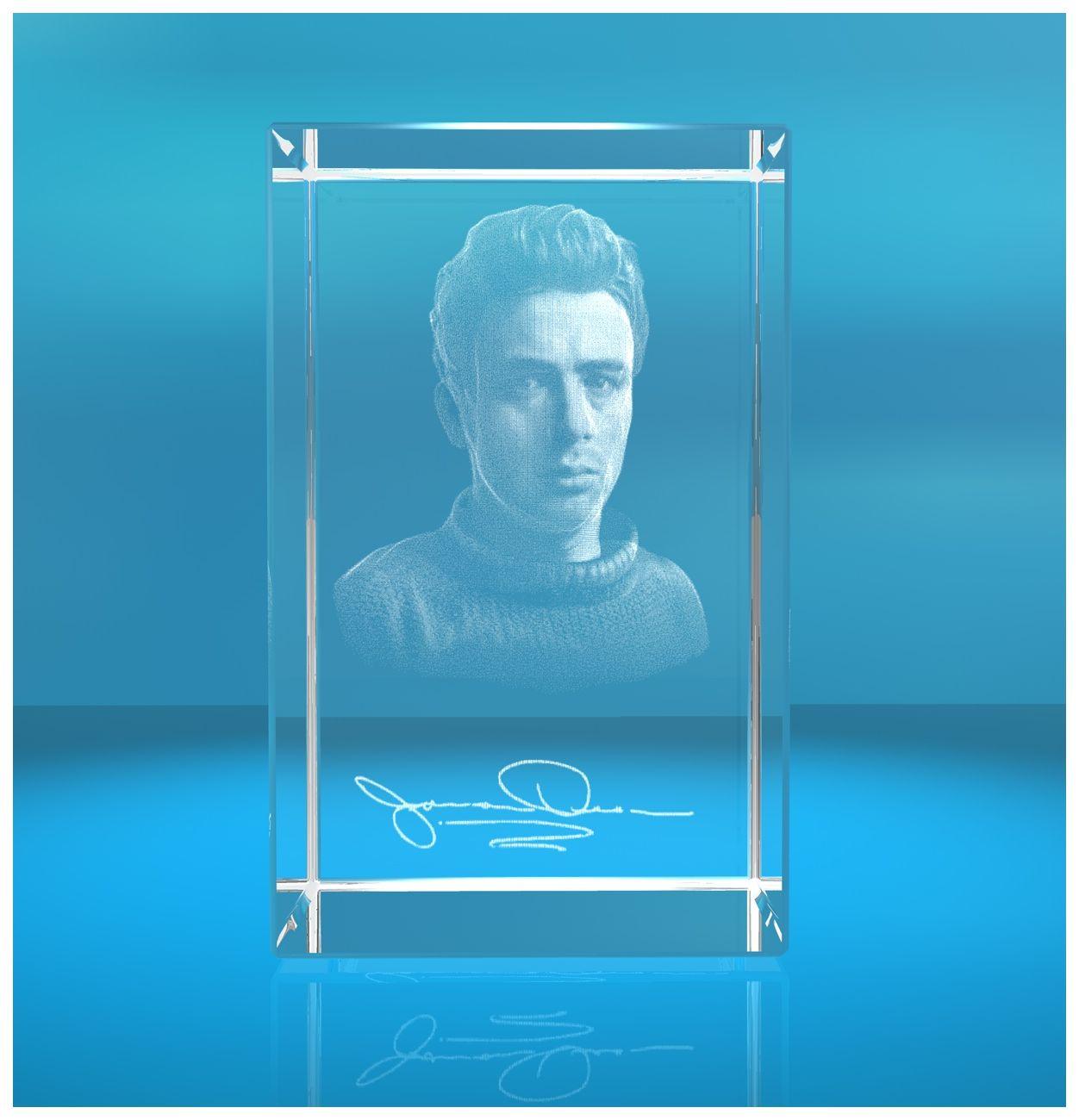 3D Glasquader  I 3D Autogramm I James Dean