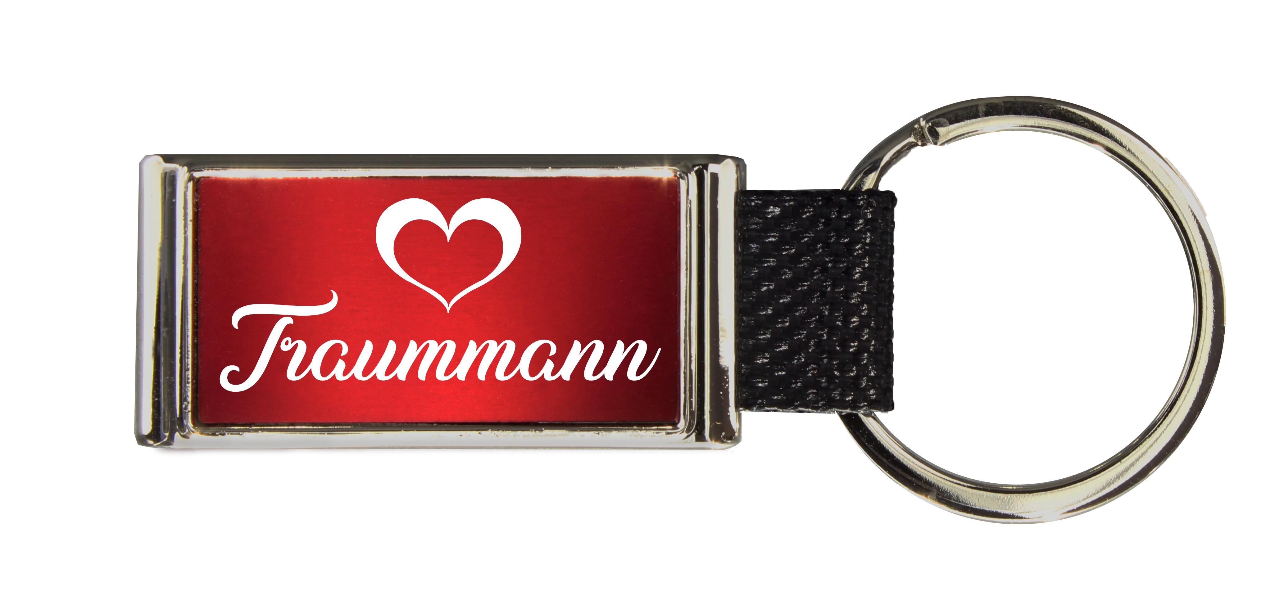 Schlüsselanhänger GLORIA   Liebesmotiv mit 2 Namen graviert   Motiv M024